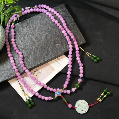 Fashion Aventurine Crossbody Necklace - jewelry - weilin.com