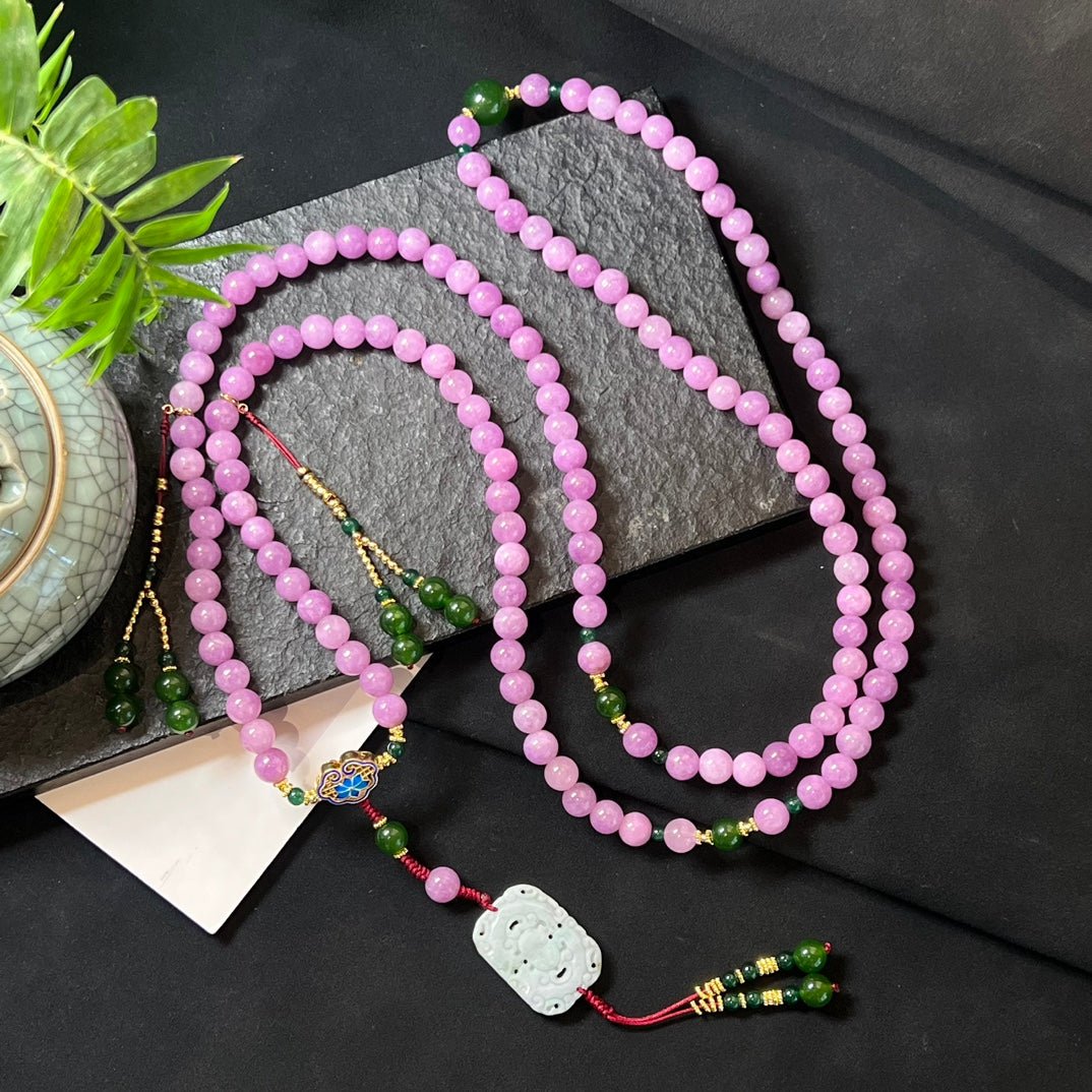 Fashion Aventurine Crossbody Necklace - jewelry - weilin.com