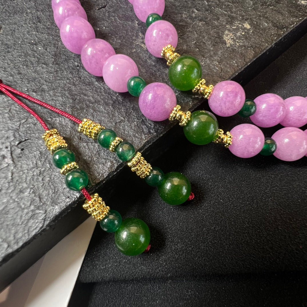 Fashion Aventurine Crossbody Necklace - jewelry - weilin.com