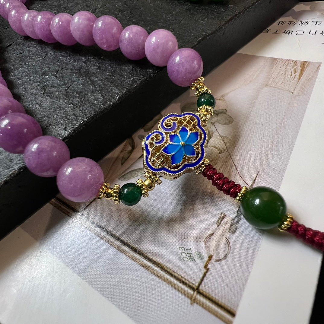 Fashion Aventurine Crossbody Necklace - jewelry - weilin.com