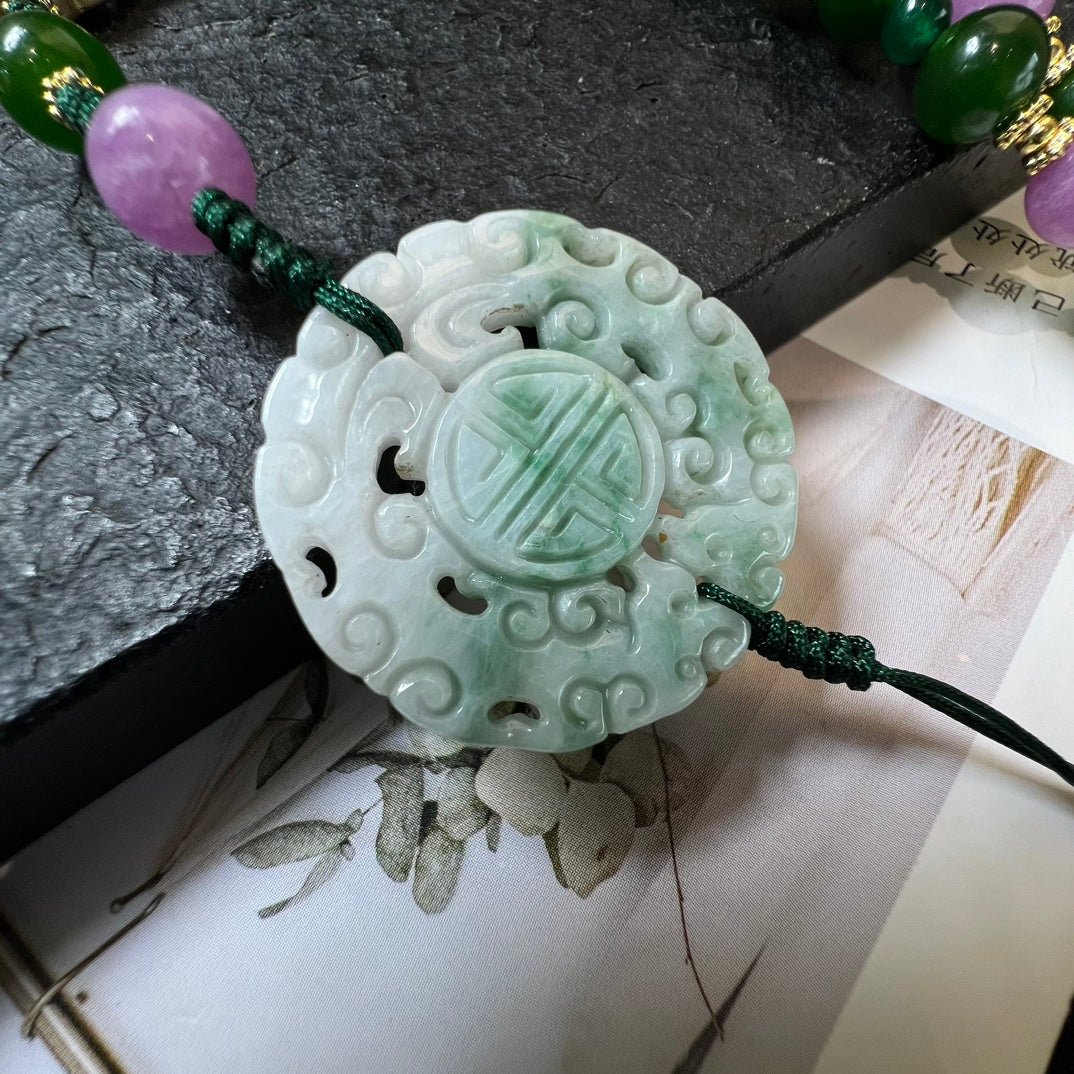 Fashion Aventurine Crossbody Necklace - jewelry - weilin.com