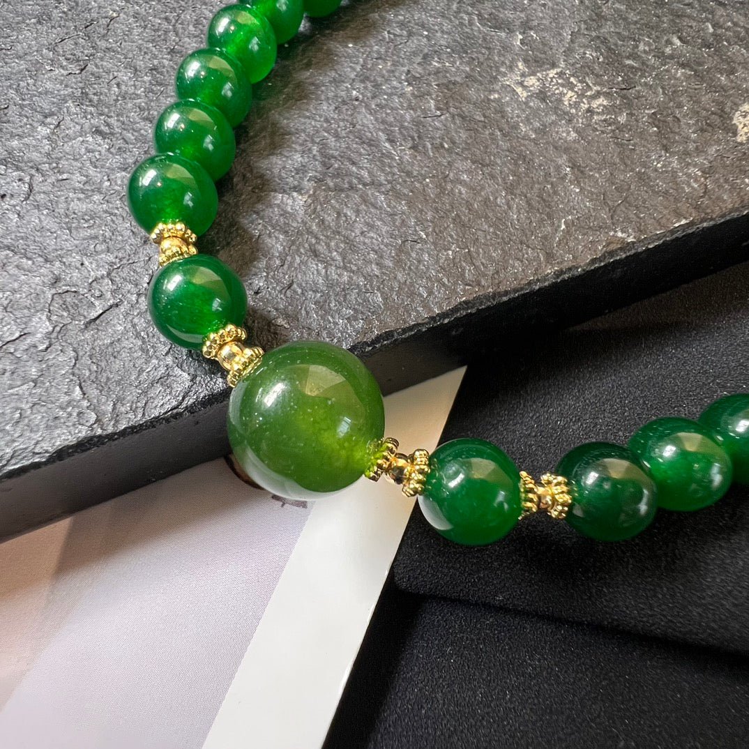 Fashion Aventurine Crossbody Necklace - jewelry - weilin.com