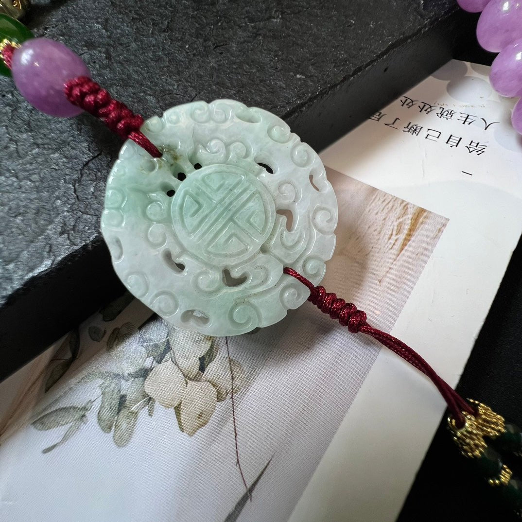 Fashion Aventurine Crossbody Necklace - jewelry - weilin.com