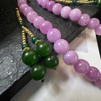 Fashion Aventurine Crossbody Necklace - jewelry - weilin.com