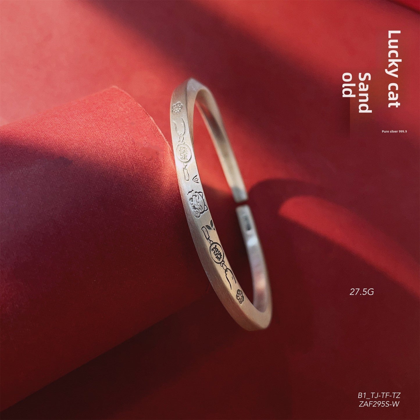 Fashion cat claw wind chime sterling silver bracelet - jewelry - weilin.com