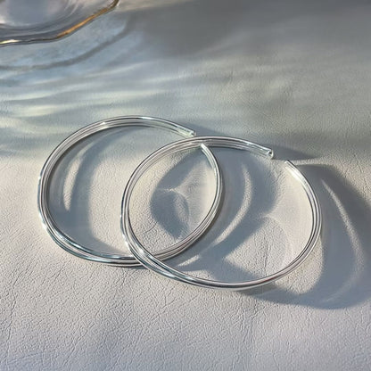 Fashion crossover sterling silver bracelet - jewelry - weilin.com