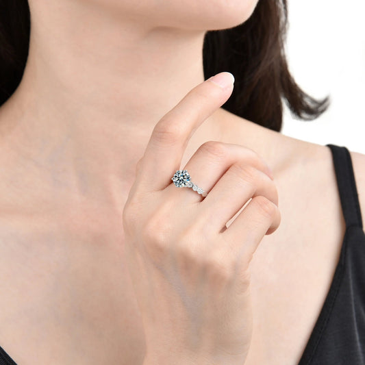 Fashion design beehive nest single grain cubic zirconia ring - jewelry - weilin.com