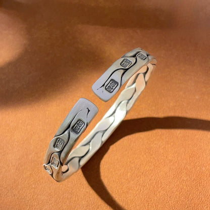 Fashion frosted old woven auspicious words - jewelry - weilin.com