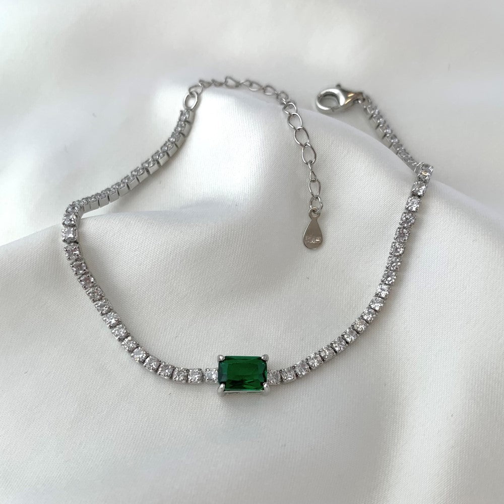 Fashion Luxury Emerald Zirconia Tennis Bracelet - jewelry - weilin.com