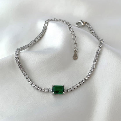 Fashion Luxury Emerald Zirconia Tennis Bracelet - jewelry - weilin.com