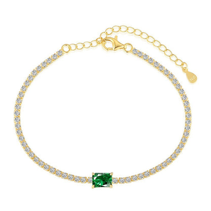 Fashion Luxury Emerald Zirconia Tennis Bracelet - jewelry - weilin.com
