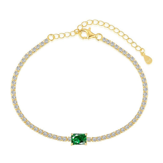 Fashion Luxury Emerald Zirconia Tennis Bracelet - jewelry - weilin.com