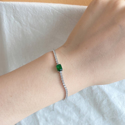 Fashion Luxury Emerald Zirconia Tennis Bracelet - jewelry - weilin.com