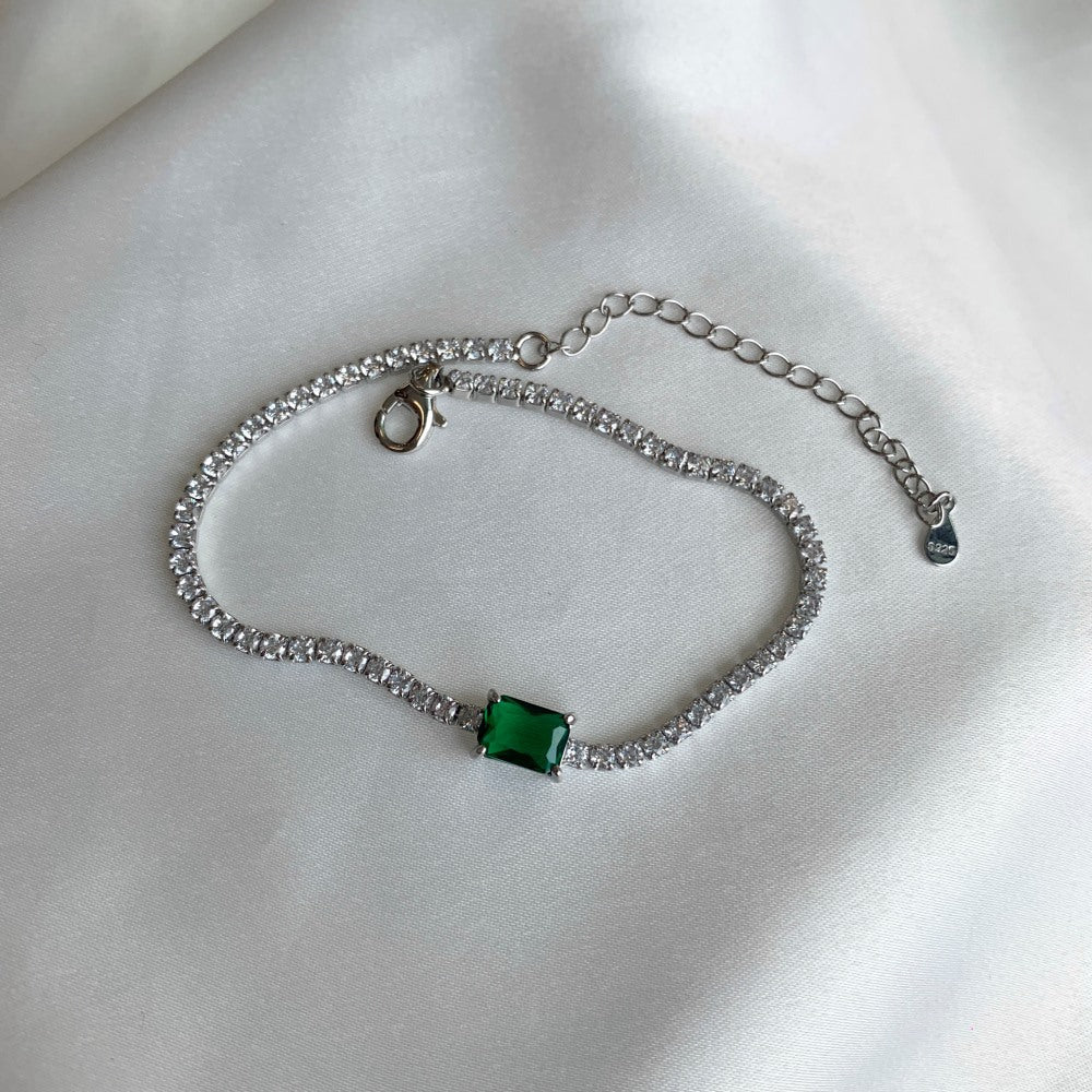 Fashion Luxury Emerald Zirconia Tennis Bracelet - jewelry - weilin.com