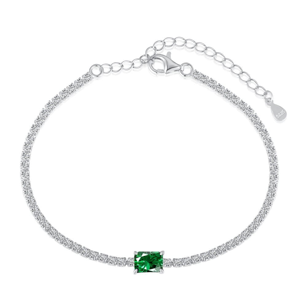Fashion Luxury Emerald Zirconia Tennis Bracelet - jewelry - weilin.com