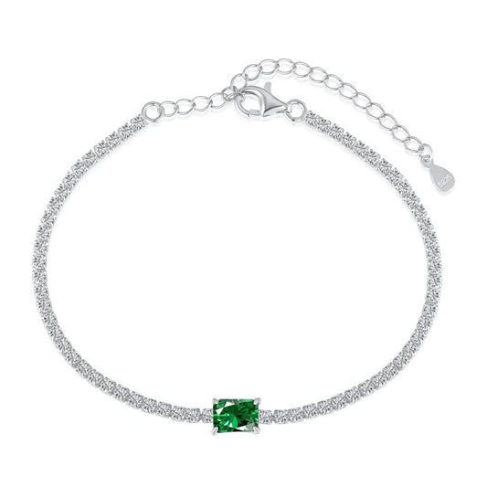 Fashion Luxury Emerald Zirconia Tennis Bracelet - jewelry - weilin.com