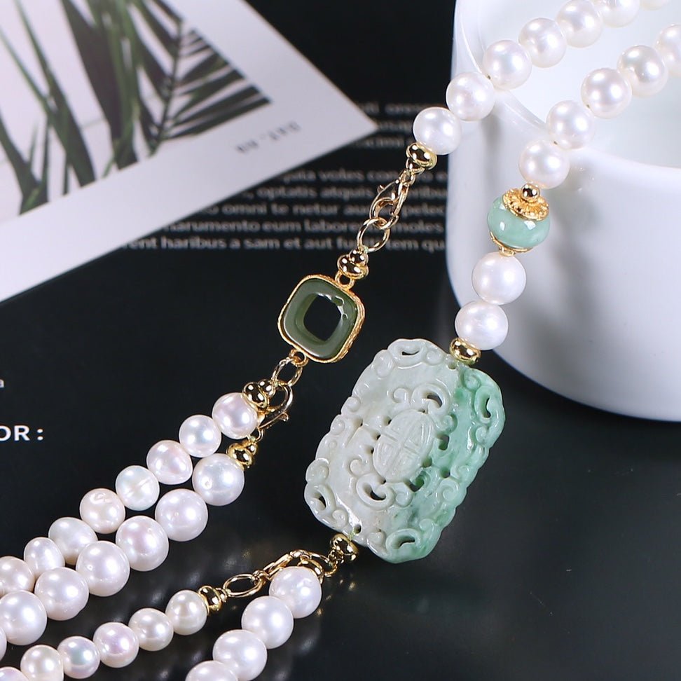 Fashion natural pearl necklace - jewelry - weilin.com