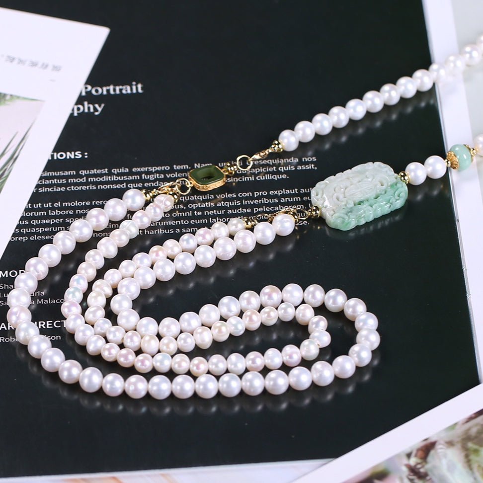Fashion natural pearl necklace - jewelry - weilin.com