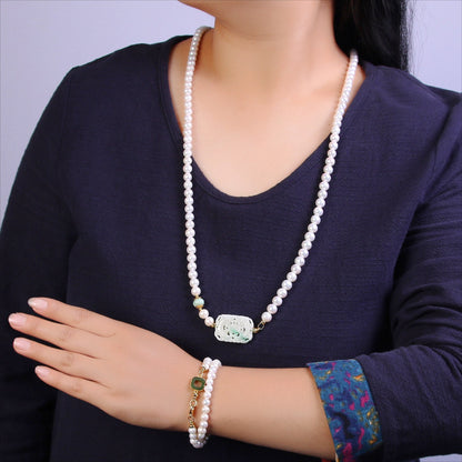 Fashion natural pearl necklace - jewelry - weilin.com