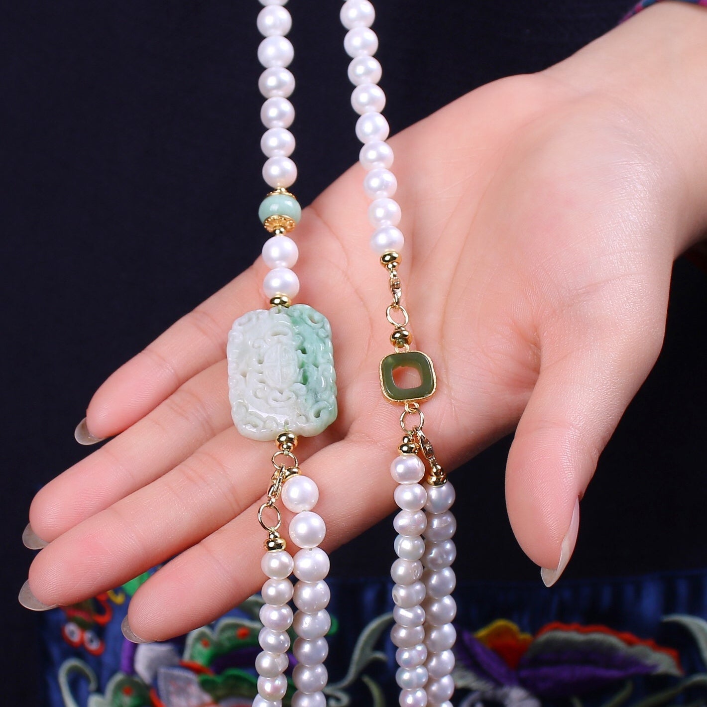 Fashion natural pearl necklace - jewelry - weilin.com