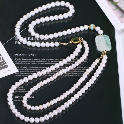 Fashion natural pearl necklace - jewelry - weilin.com