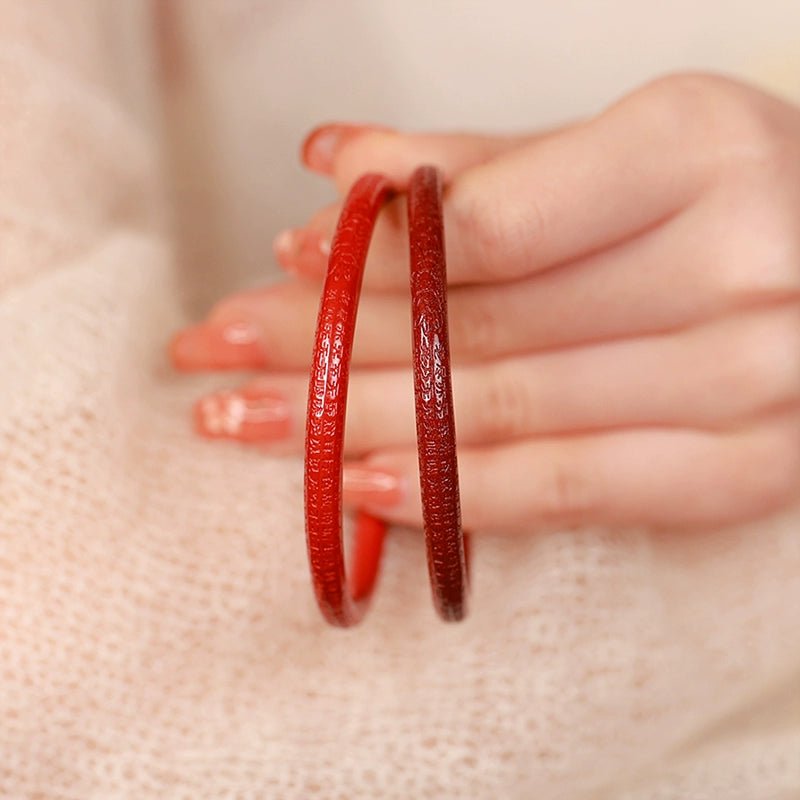 Fashion new Chinese style purple gold sand emperor sand heart sutra bracelet ethnic style jingle bracelet - jewelry - weilin.com