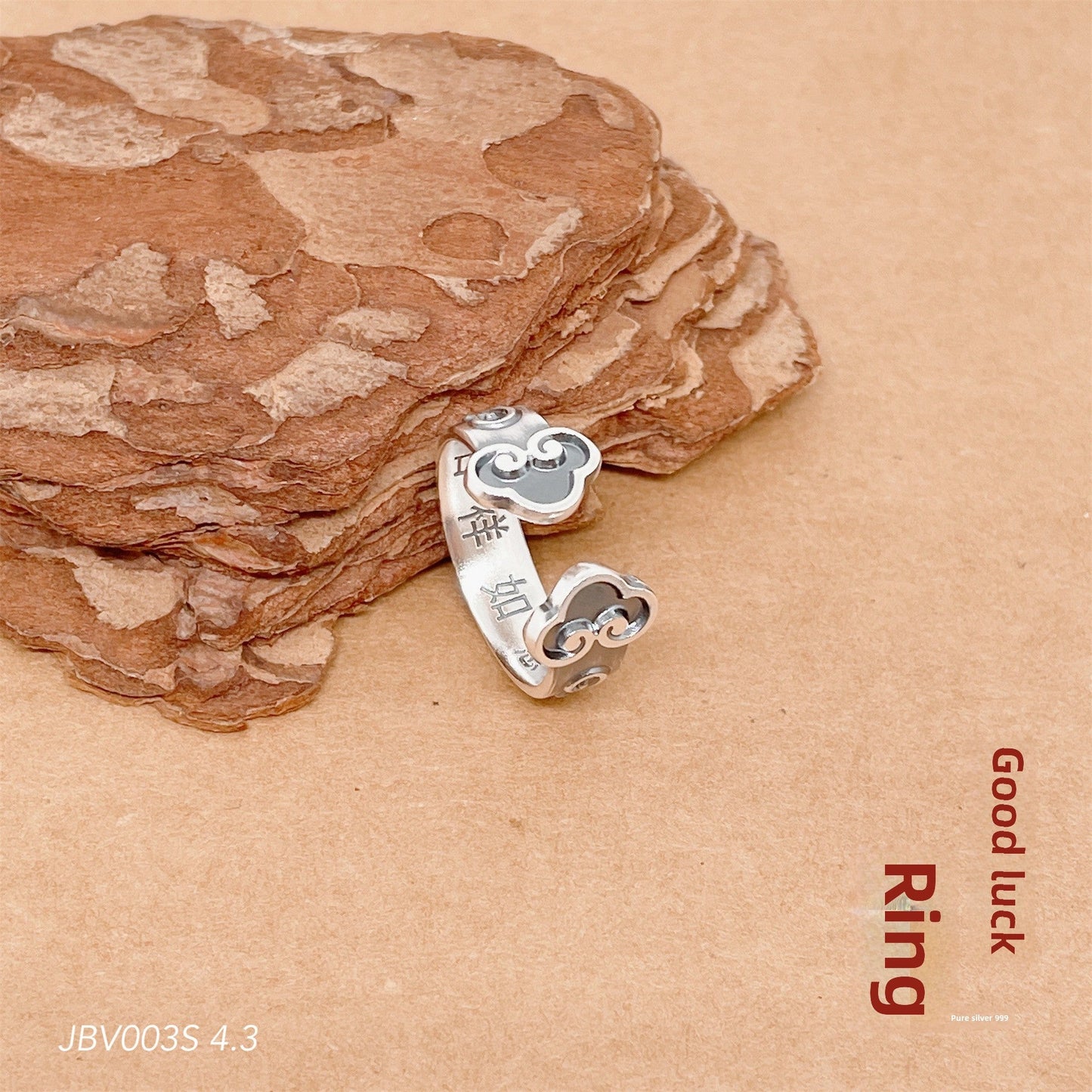 Fashion open sterling silver ring - jewelry - weilin.com