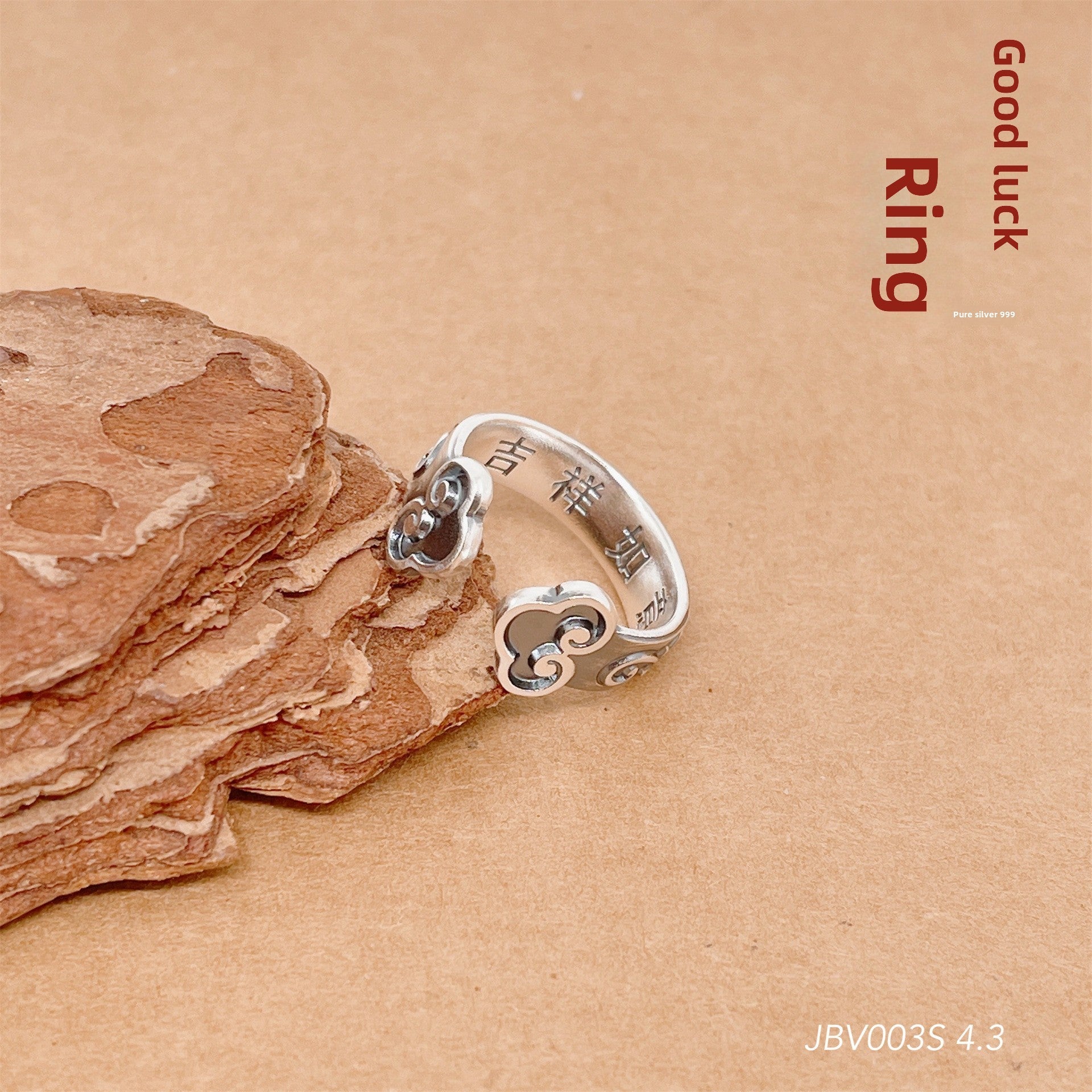 Fashion open sterling silver ring - jewelry - weilin.com