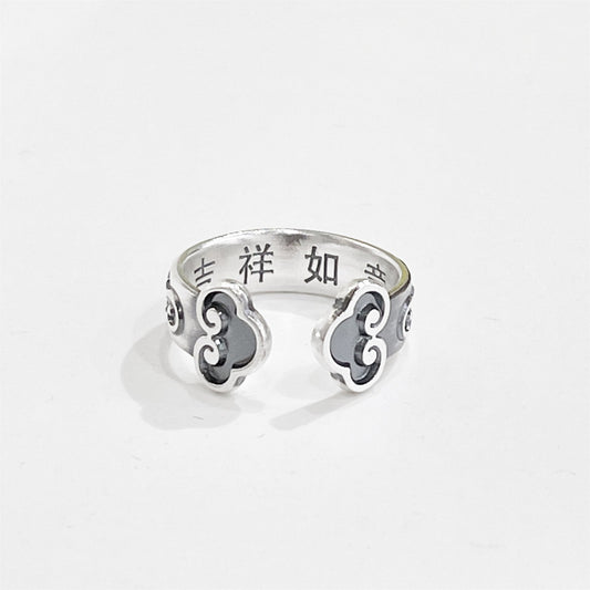 Fashion open sterling silver ring - jewelry - weilin.com
