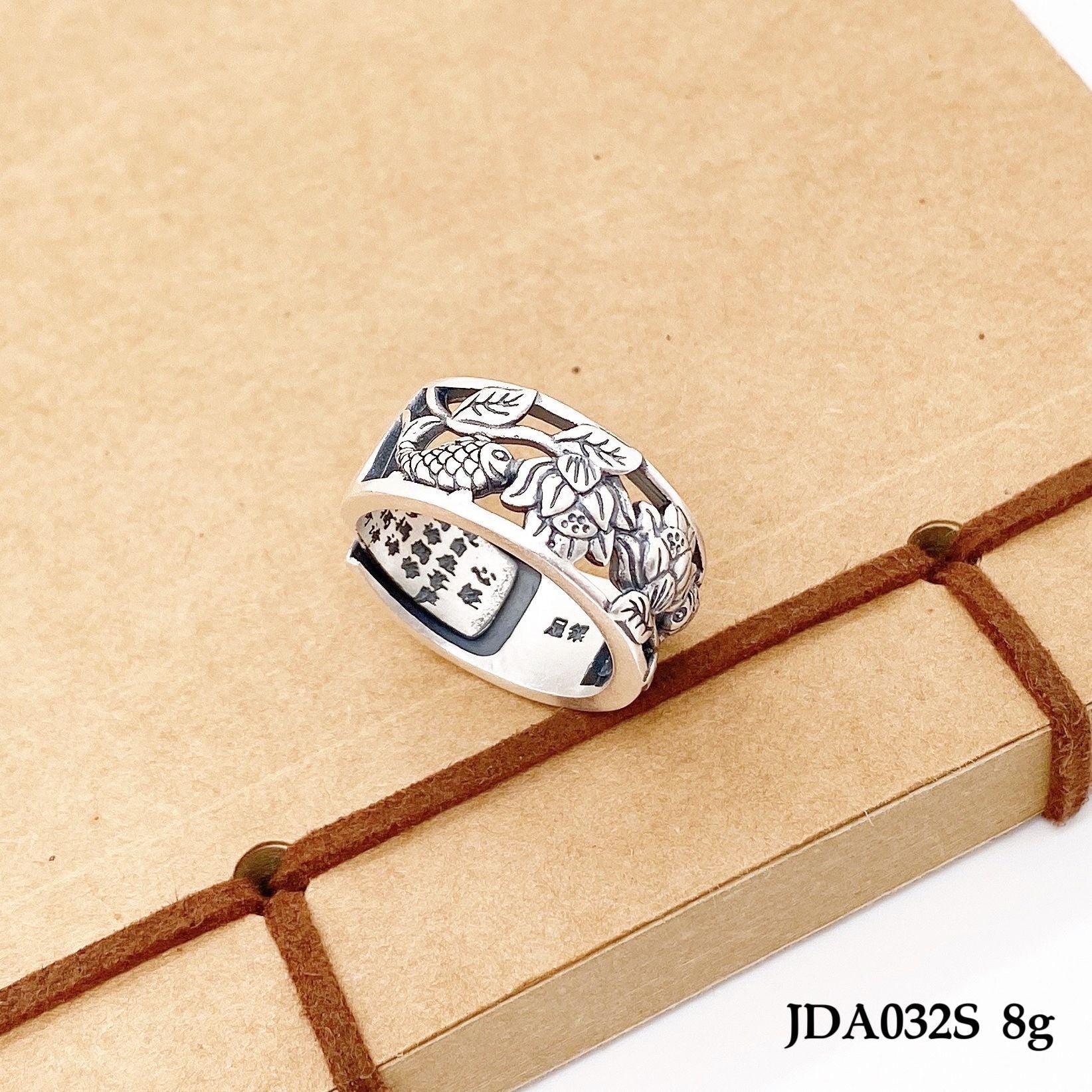 Fashion Peony Sterling Silver Ring - jewelry - weilin.com