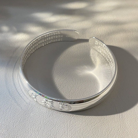 Fashion personality shiny sterling silver bracelet - jewelry - weilin.com