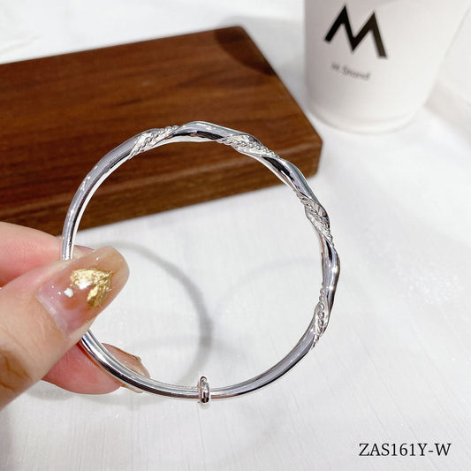 Fashion push slide sterling silver bracelet - jewelry - weilin.com