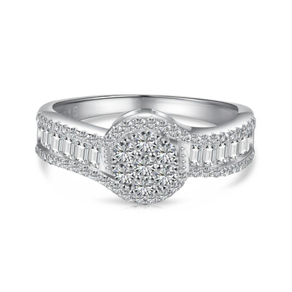 Fashionable and high - end sparkling diamond full diamond ring - jewelry - weilin.com