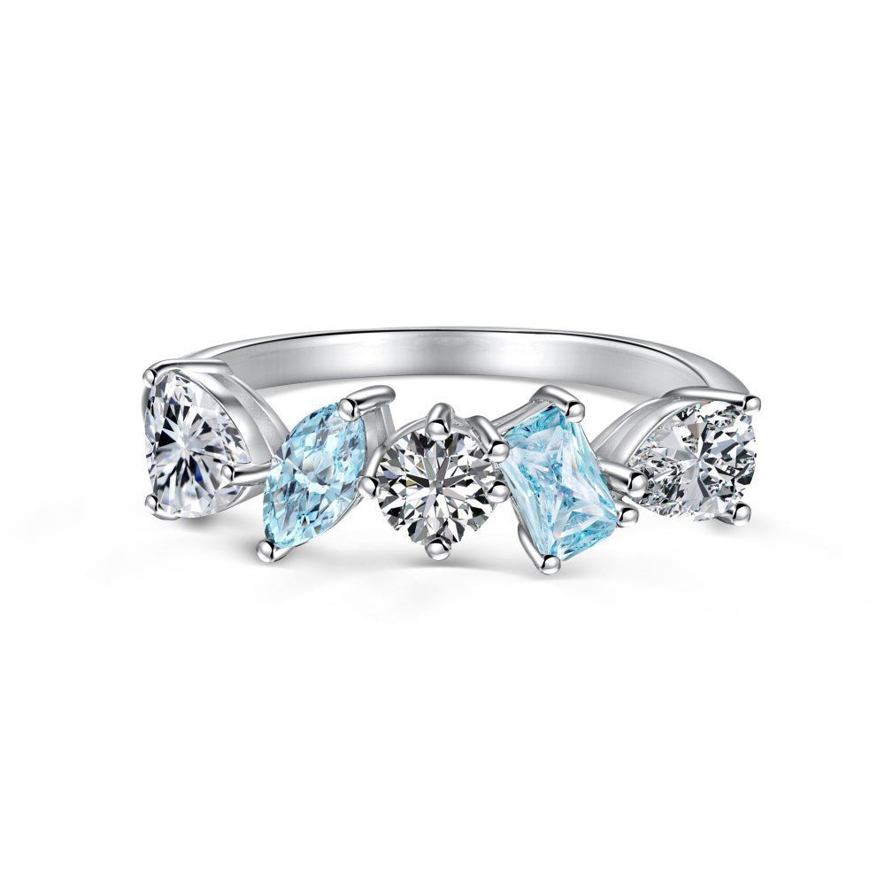 Fashionable and high - end sparkling diamond full diamond ring - jewelry - weilin.com