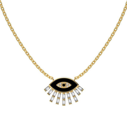 Fashionable and personalized devil eye necklace - jewelry - weilin.com