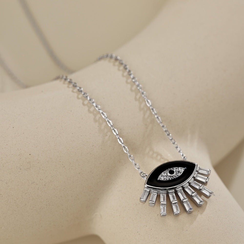 Fashionable and personalized devil eye necklace - jewelry - weilin.com