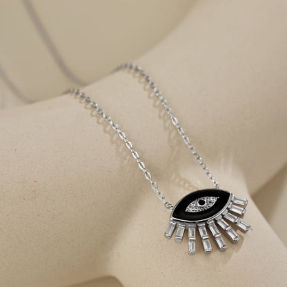 Fashionable and personalized devil eye necklace - jewelry - weilin.com