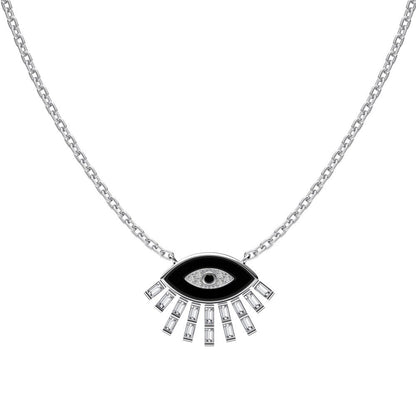 Fashionable and personalized devil eye necklace - jewelry - weilin.com