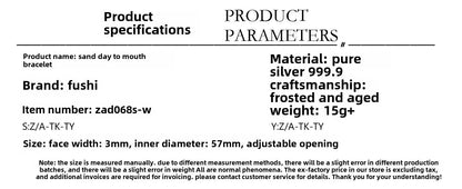 Fashionable and simple sterling silver bracelet for couples - jewelry - weilin.com