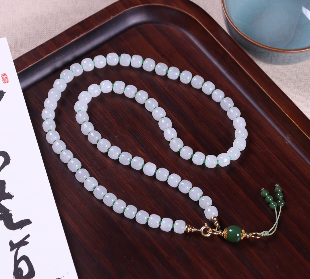 Fashionable Hetian Jade Dual - Purpose Necklace - jewelry - weilin.com
