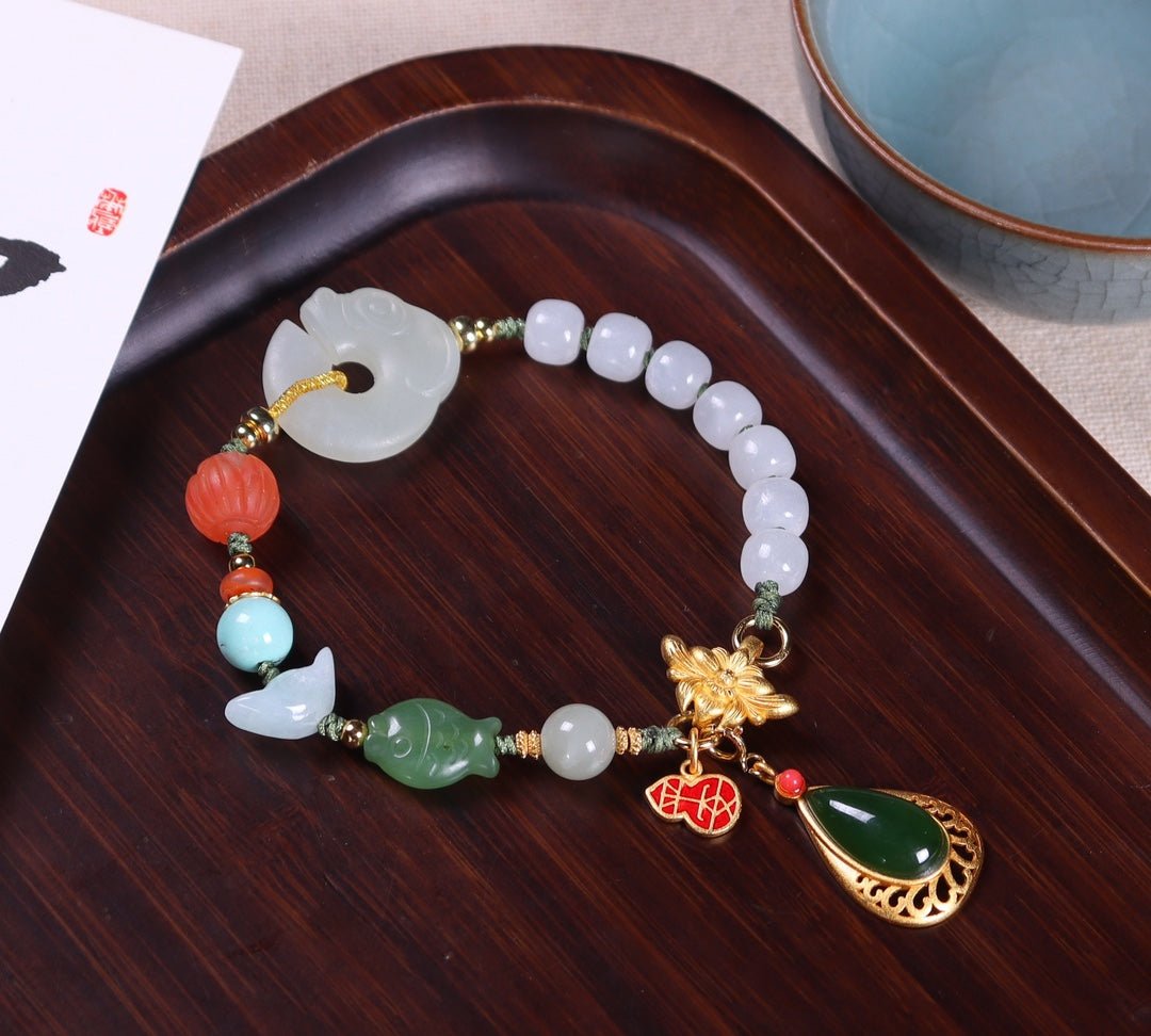 Fashionable Hetian Jade Dual - Purpose Necklace - jewelry - weilin.com
