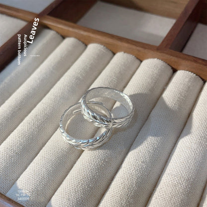 Fashionable loose sterling silver ring - jewelry - weilin.com