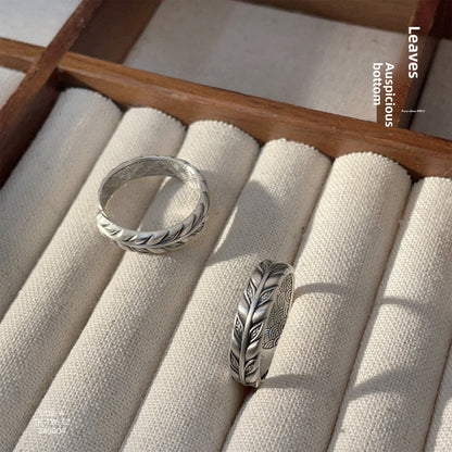 Fashionable loose sterling silver ring - jewelry - weilin.com