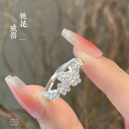 Fashionable loose sterling silver ring - jewelry - weilin.com