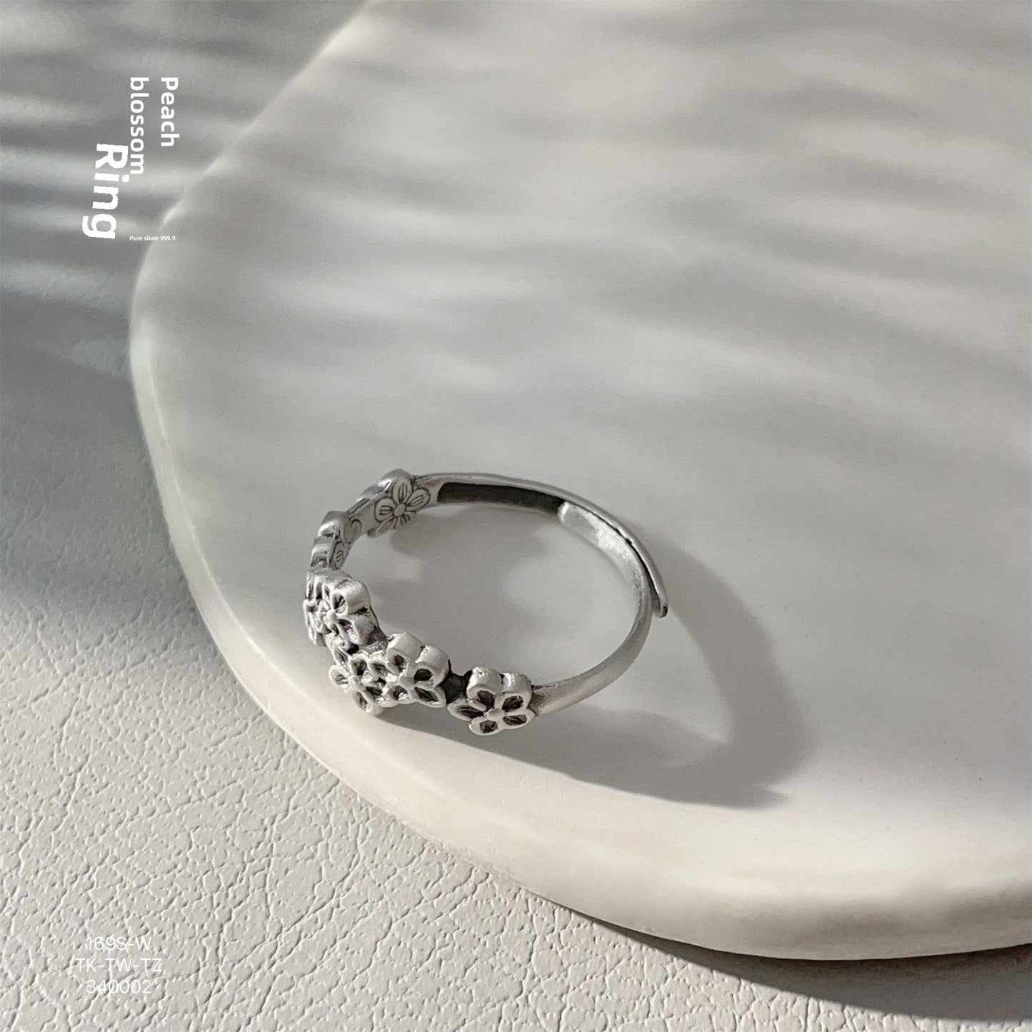Fashionable loose sterling silver ring - jewelry - weilin.com
