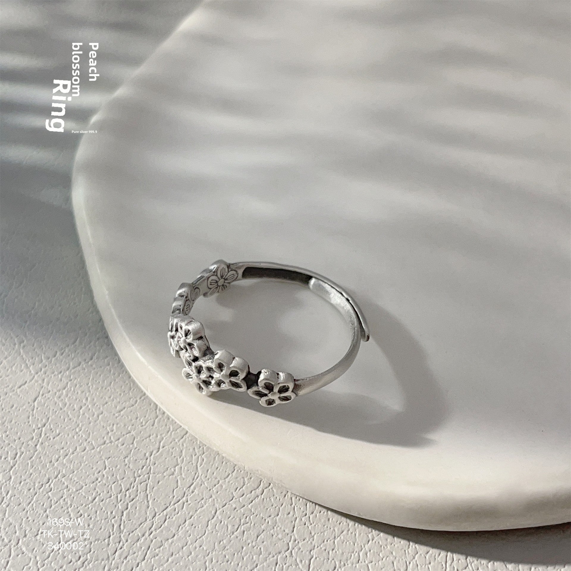 Fashionable loose sterling silver ring - jewelry - weilin.com