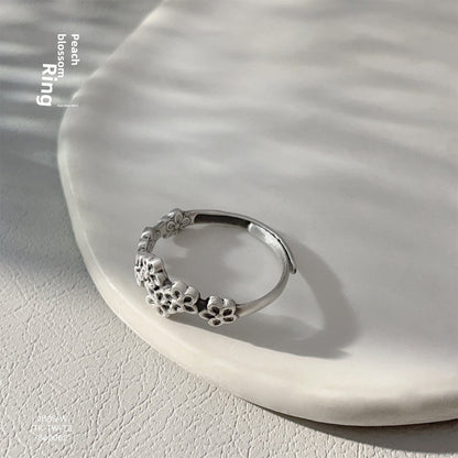 Fashionable loose sterling silver ring - jewelry - weilin.com
