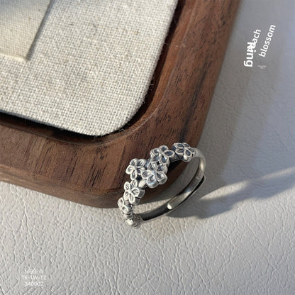 Fashionable loose sterling silver ring - jewelry - weilin.com