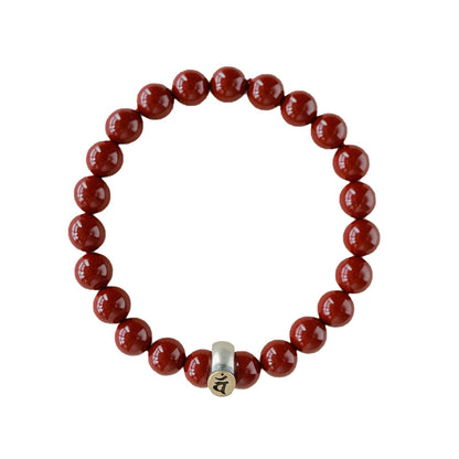 Fashionable new Chinese style cinnabar purple gold sand twelve zodiac sterling silver birth year bracelet - jewelry - weilin.com