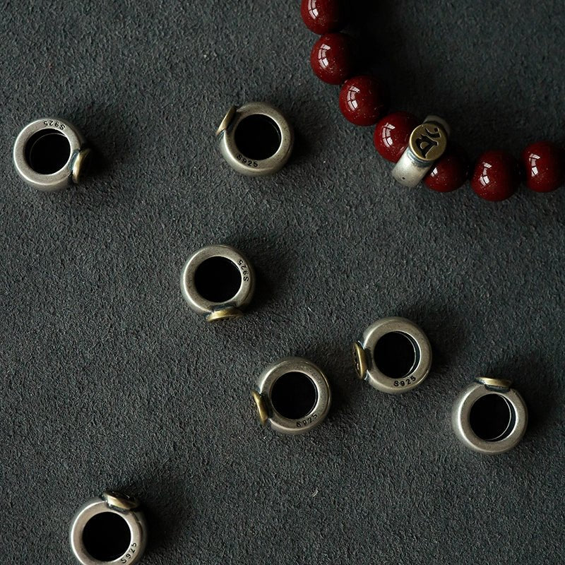 Fashionable new Chinese style cinnabar purple gold sand twelve zodiac sterling silver birth year bracelet - jewelry - weilin.com